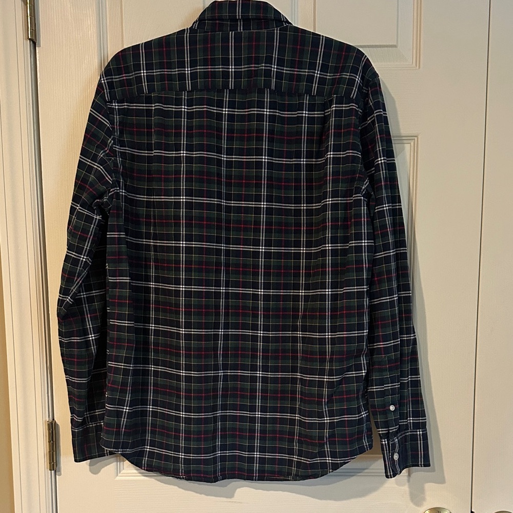 American Eagle Outfitters Men's Plaid Shirt - Black, Green, Red - Picture 4 of 5